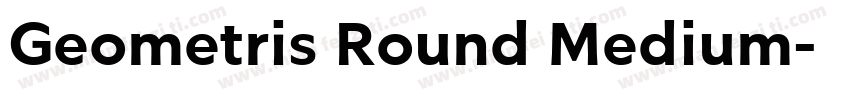 Geometris Round Medium字体转换